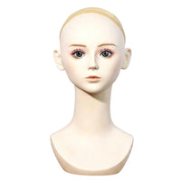 Mannequin Head Stable Display Bust Hairpiece Display Head for Hair Stylists, Cosplayers