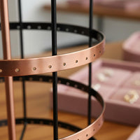 6 Tier Rotating Earring Stand Large Capacity Rotating Jewelry Display