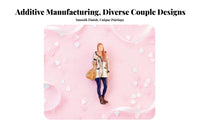 2 Pieces Miniature Couple Figurine Collectible 1:64 Scale model:64 Scale People Model DIY Scene Miniature Character Model