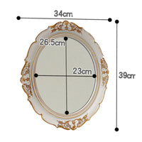 Gold Mirror Tray Multi-Use Organizer Square Dessert Tray Antique Design