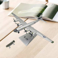 B-29 Model with Little Payload Alloy B-29 Model with Stand Pre-Assembled for Collectors