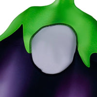 Violet Eggplant Costume Green Leafy Top Eggplant Costume Adult One-Size