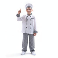 Kids Chef Costume Button Closures Kids Chef Outfit Career Day for Baking Class