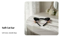 Soft Cat Ear Headband Cute Design Cat Girl Cosplay Ears Headband with Chime S Soft and Comfortable Furry Creature Ear Hair Hoop