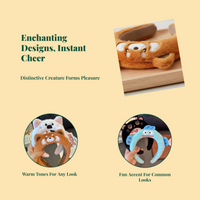 Cute Plush Raccoon Headband for Girls, Party, Gift