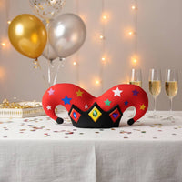 Harlequins Clown Hat Eye-Catching Clown Hat Festive Party Accessory for Stage Performance