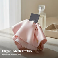 Silk-Like Ribbon Grip Fastener Elegant Design Ribbon Hair Grip Ponytail Holder Fastener Versatile Strong Grip for Women