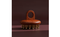 Massage Comb with Finger Loop Ergonomic Wooden Meridian Comb Long-Lasting