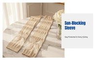 Summer Ice Silk Arm Sleeves, Bowknot Ballet Style, Breathable Sun Protection, Women's Cycling, Fashionable Outdoor Accessory