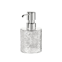 Dispenser with Chrome Pump Refillable Container Sturdy for Bathroom