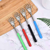 Extendable Skeleton Hand Back Scratcher Stainless Steel Skeleton Hand Back Scratcher Comfort Grip Handle for Elderly
