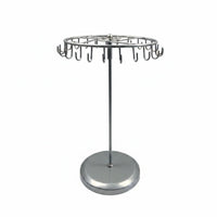 Rotating Necklace Stand Wrought Iron Metal Earring Hanger Detachable Design