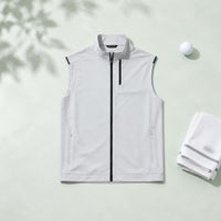 Lightweight Sport Vest Multi-Pocket Zippered Sport Waistcoat Stretch Material
