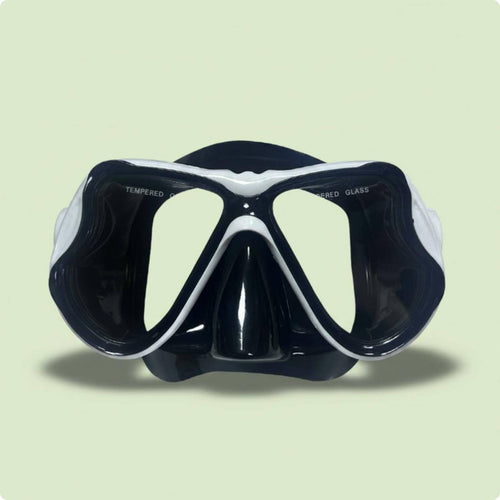 Tempered Glass Dive Mask Frosted Finish Silicone Snorkel Mask Myopia Lens Ready