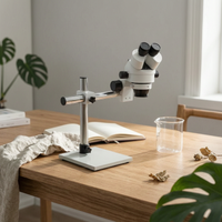 Stereomicroscope with Auxiliary Objective 10x for Jewelry Making