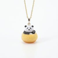Panda Pendant Necklace Playful Jewelry Comfortable for Everyday Wear, Gifting