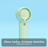 Handheld Mini Fan Portable USB Rechargeable Fan Lanyard Friendly for Dormitory