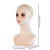Hairpiece Display Head Smooth Display Bust Tabletop for Retail Stores