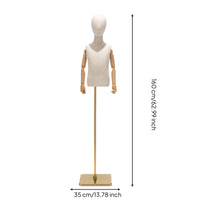 Child Dress Form Articulated Manikin Height-Adjustable for Boutiques, Tailors