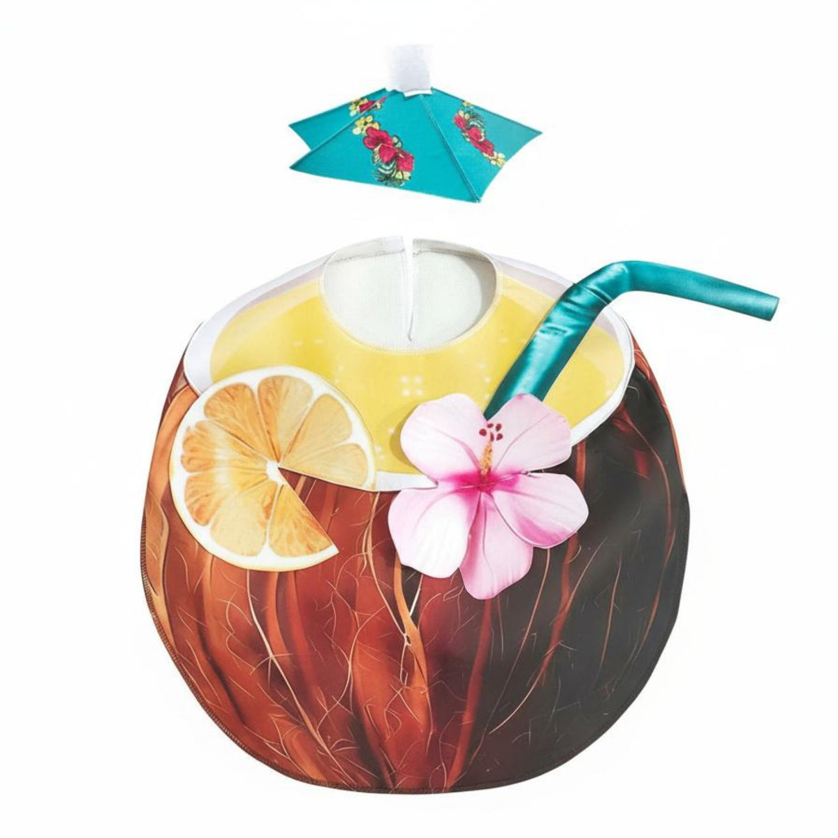 Coconut Drink Costume Funny Kid's Coconut Costume Includes Hat for Party, Kids