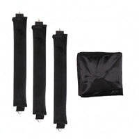 3 Pieces No-Heat Curling Rods Wave Styling Satin Scarf Cloth Sleep In