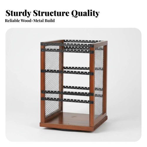 360 Rotating Jewelry Organizer Space Saving Design Rotating Earring Stand Rotating Earring Holder Large Capacity for Bedroom