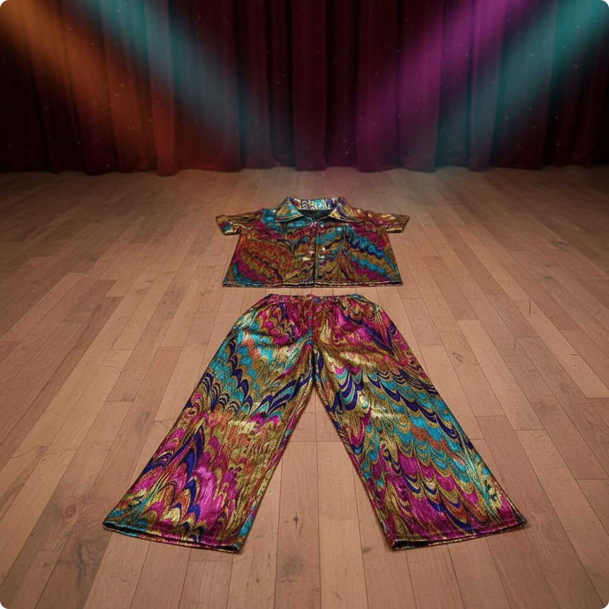 Disco Costume Set Breathable 70s Disco Outfit Soft for Boys and Girls