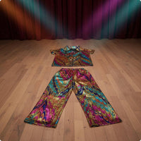 Disco Costume Set Breathable 70s Disco Outfit Soft for Boys and Girls