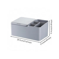 Automatic Lid Box Rectangular Desktop Organizer Space-Saving