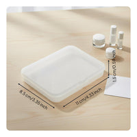 Clear Plastic Box with Lid Stackable Plastic Sample Box Dustproof for Hobbyists