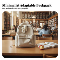 Monochromatic Color Rucksack Korean design and aesthetic Backpack all-purpose for Commute, Teenagers, male users