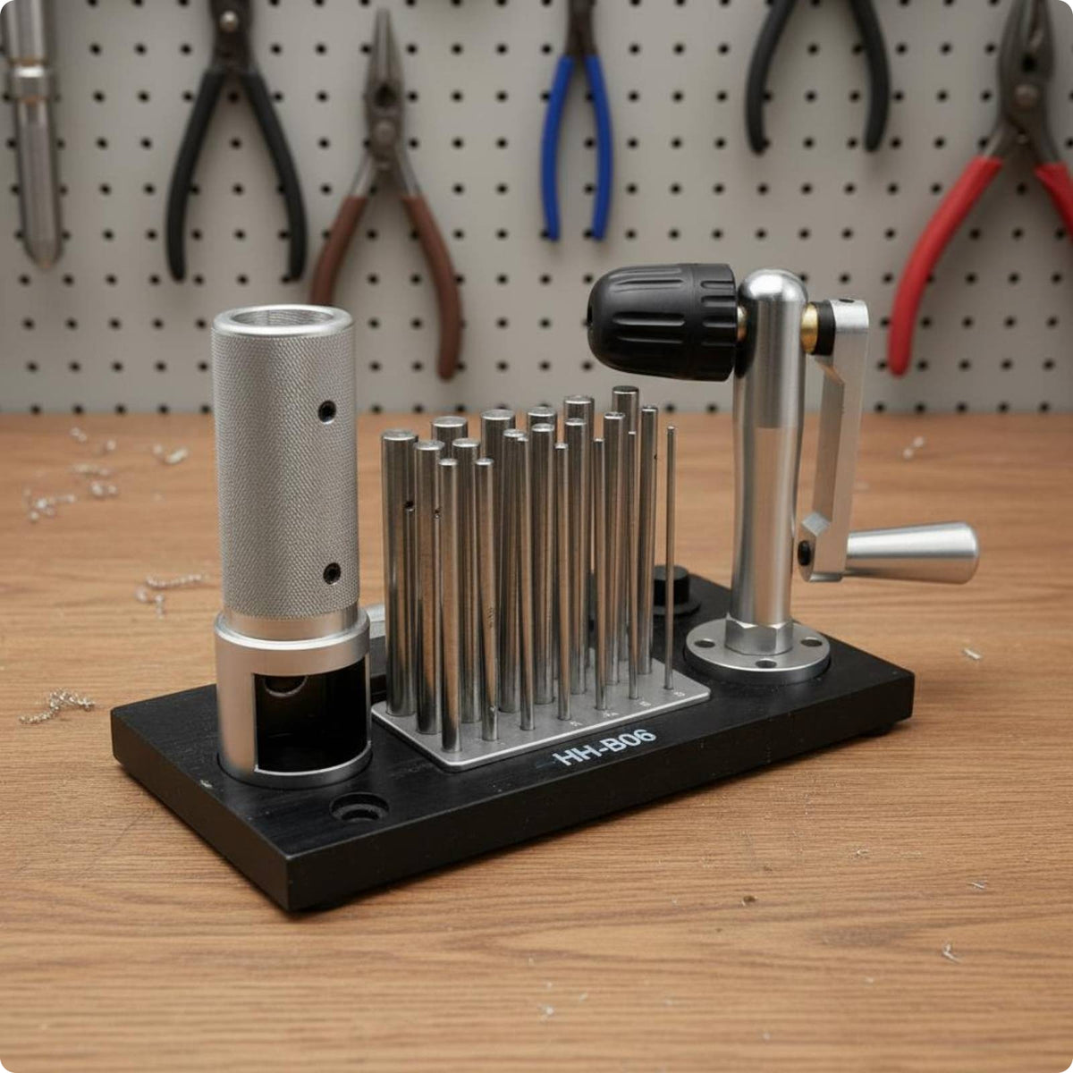 Jewelry Wire Winder Easy to Operate Manual Coil Winding Machine Adjustable-Size Chuck Metal Wire Wrapping Machine for Crafting Space, Workshop