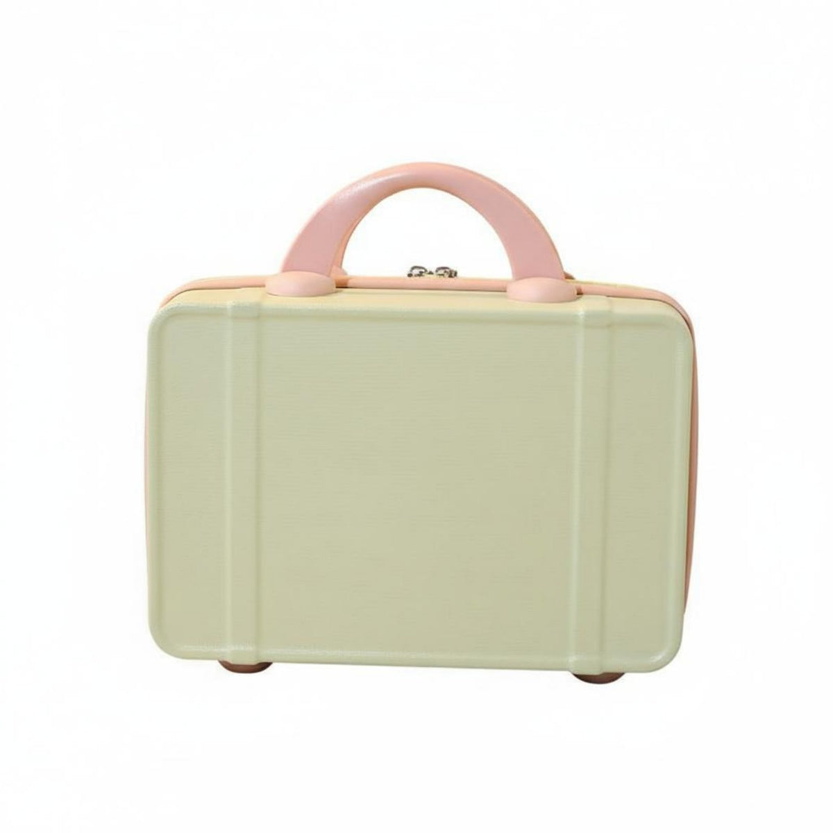 Retro Design 14 Inch Makeup Case Long-Lasting Handle 14 Inch Cosmetic Suitcase Double Zipper for Travelers, Moms, Vacation, Business Trip