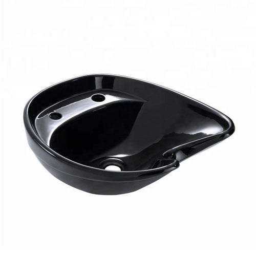 Salon Shampoo Basin Glossy Plastic Shampoo Basin Curved Front Lip
