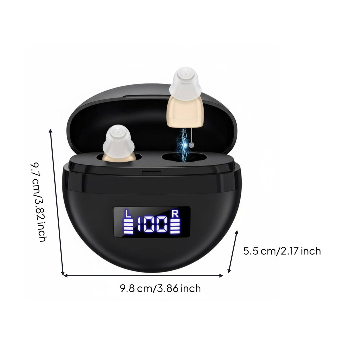 2 Pieces Rechargeable User-Friendly for Seniors
