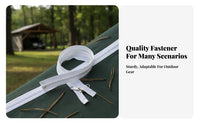 unfastenedEnd Double-Sided Zipper Reversible Slider Closure Hardware Heavy-Duty Fastener Components Long-Lasting for DIY Enthusiasts, Hobbyists, Carports, Outdoor Gear, Bag Making, Craft Projects