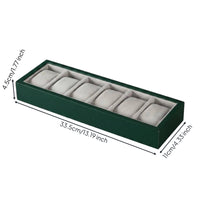 3 Pieces Olive Watch Organizer Tray Scuff Resistant Watch Display Tray