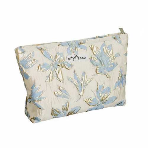 Floral Makeup Bag Large Capacity Embroidered Floral Makeup Bag Portable