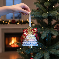 Christmas Tree Hanging Bell Colorful Christmas Bell Ornament Glittering