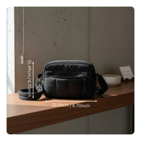Quilted Crossbody Bag Adjustable Strap Puffy Shoulder Bag Lightweight for Women