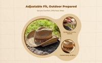 Sun Hat, Wide Brim Cowboy Style, Summer Beach Protection