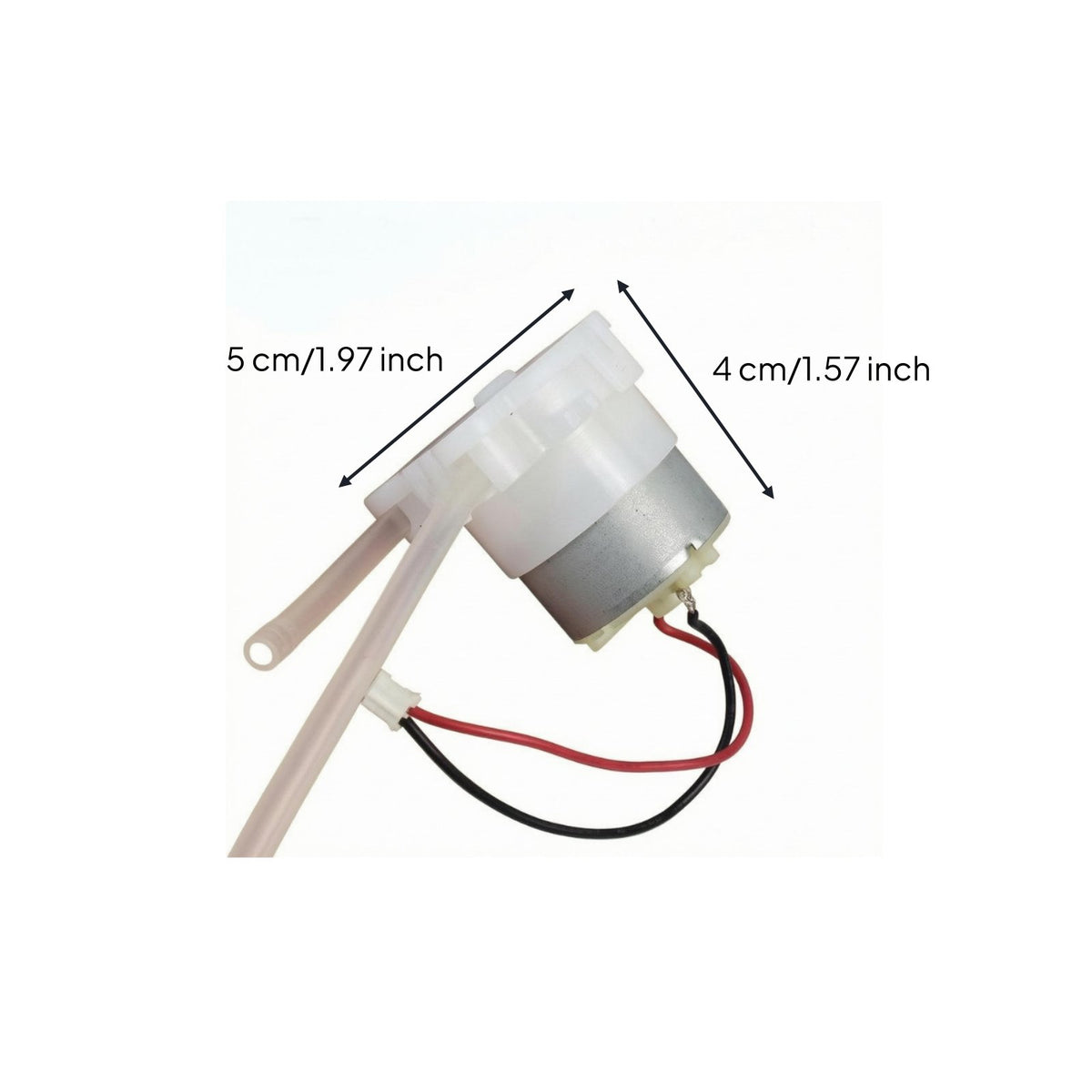 Micro Peristaltic Pump Transparent Tubing DC Peristaltic Pump White Plastic