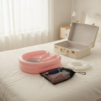 Shampoo Basin with Drainage Pouch Supportive for Bedside, Bedridden Patients