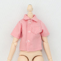 Doll Short Sleeve Shirt Casual Design Collared Doll Top Versatile for Hobbyists