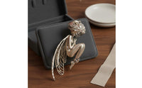 Silent Angel Jewelry Piece Unique Design Fashion Accessory Intricate Elaboration