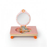 Play Vanity with Mirror Realistic Toddler Vanity Set Easy to Assemble for Girls