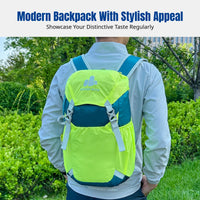 Lightweight Nylon Hiking Backpack, Outdoor Daypack, Unisex Sports Rucksack for Commuting, Students, Multi-Compartment