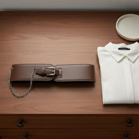 Wide Waist Belt Easy to Match Wide Elastic Belt Adjustable Buckle for Women