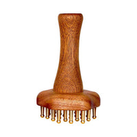 Brass Massage Scraping Use Wooden Massage Brush Easy to Clean