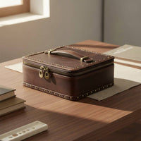 Vintage Leather Jewelry Box Soft Inner Lining Watch Jewelry Box for Gift Giving